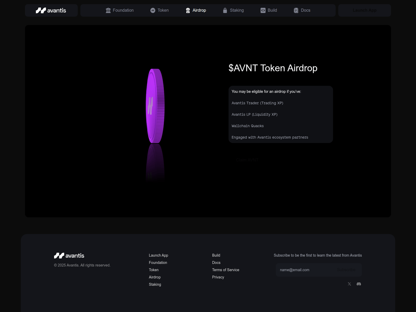 Screenshot of avantisfinances.com