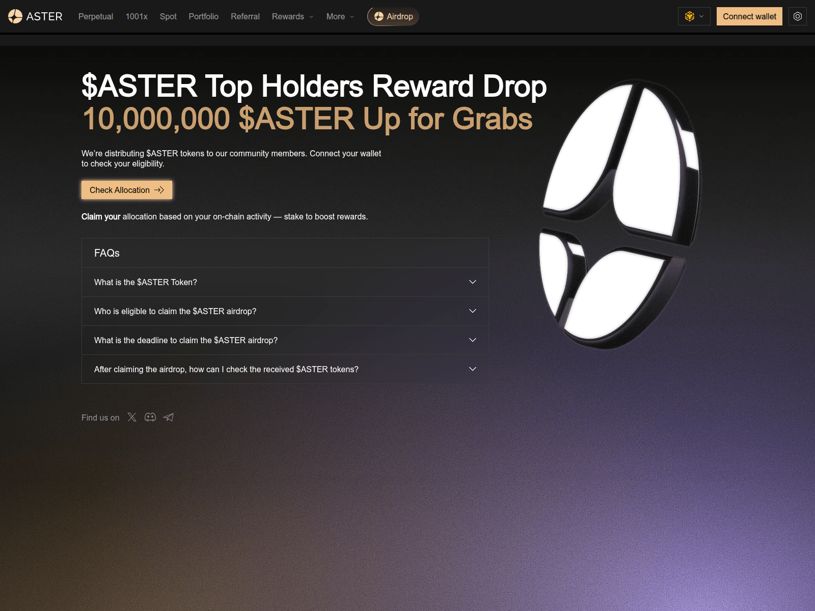 Screenshot of aster-claim.com