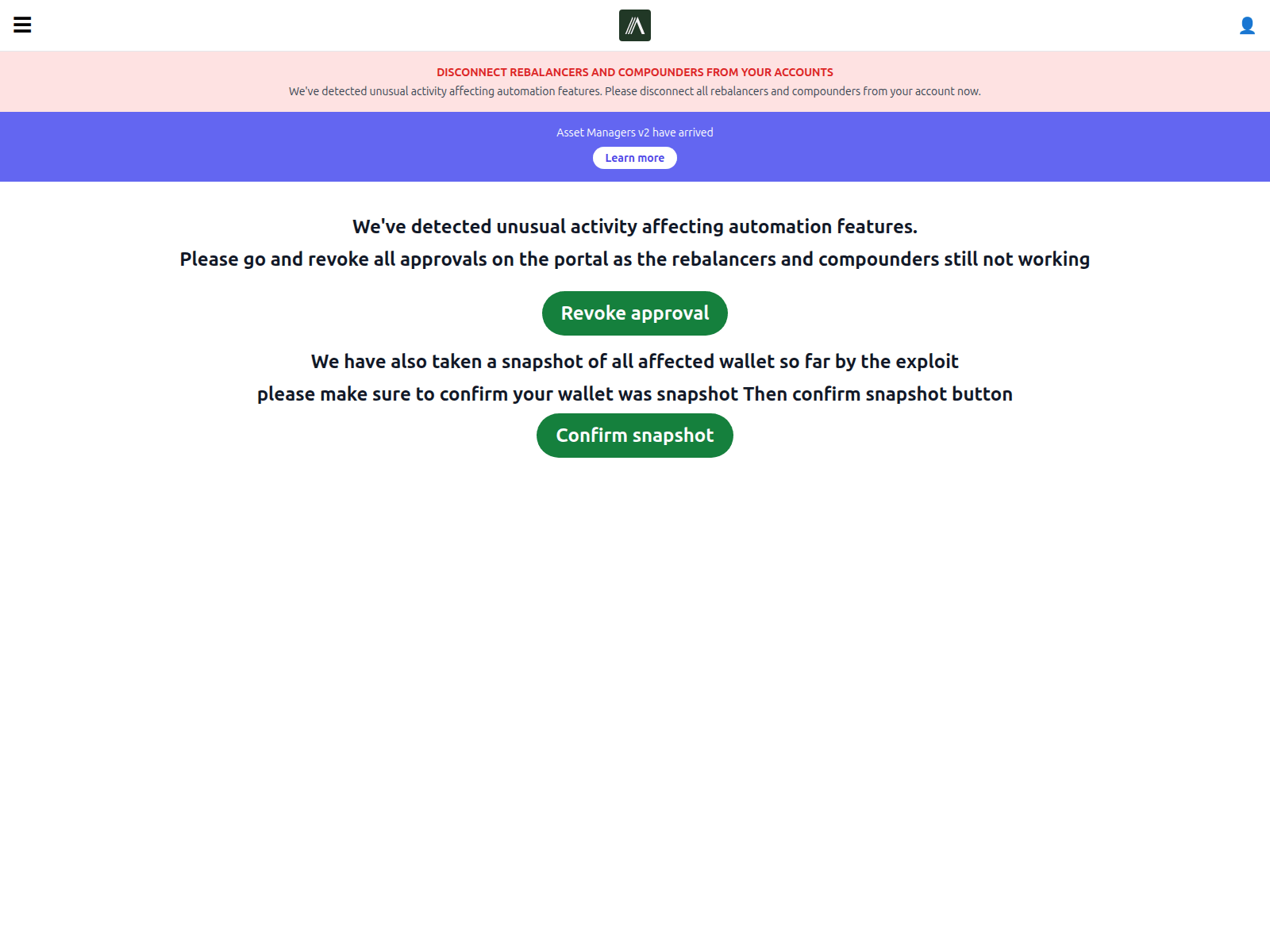 Screenshot of arcadafinance.xyz