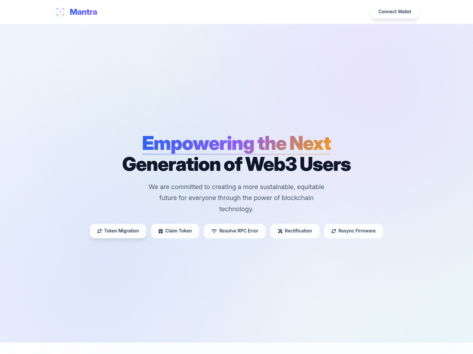 Screenshot of signup-mantra.net