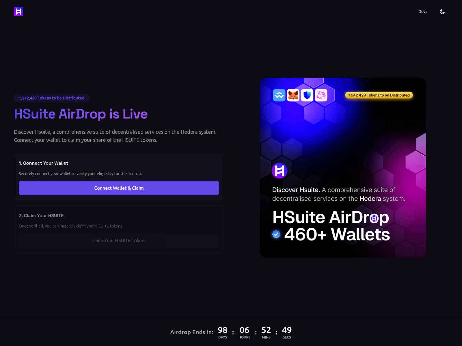 Screenshot of hsuite.vercel.app