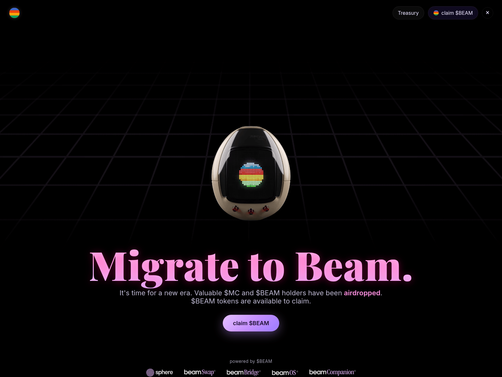 Screenshot of beamprize.com