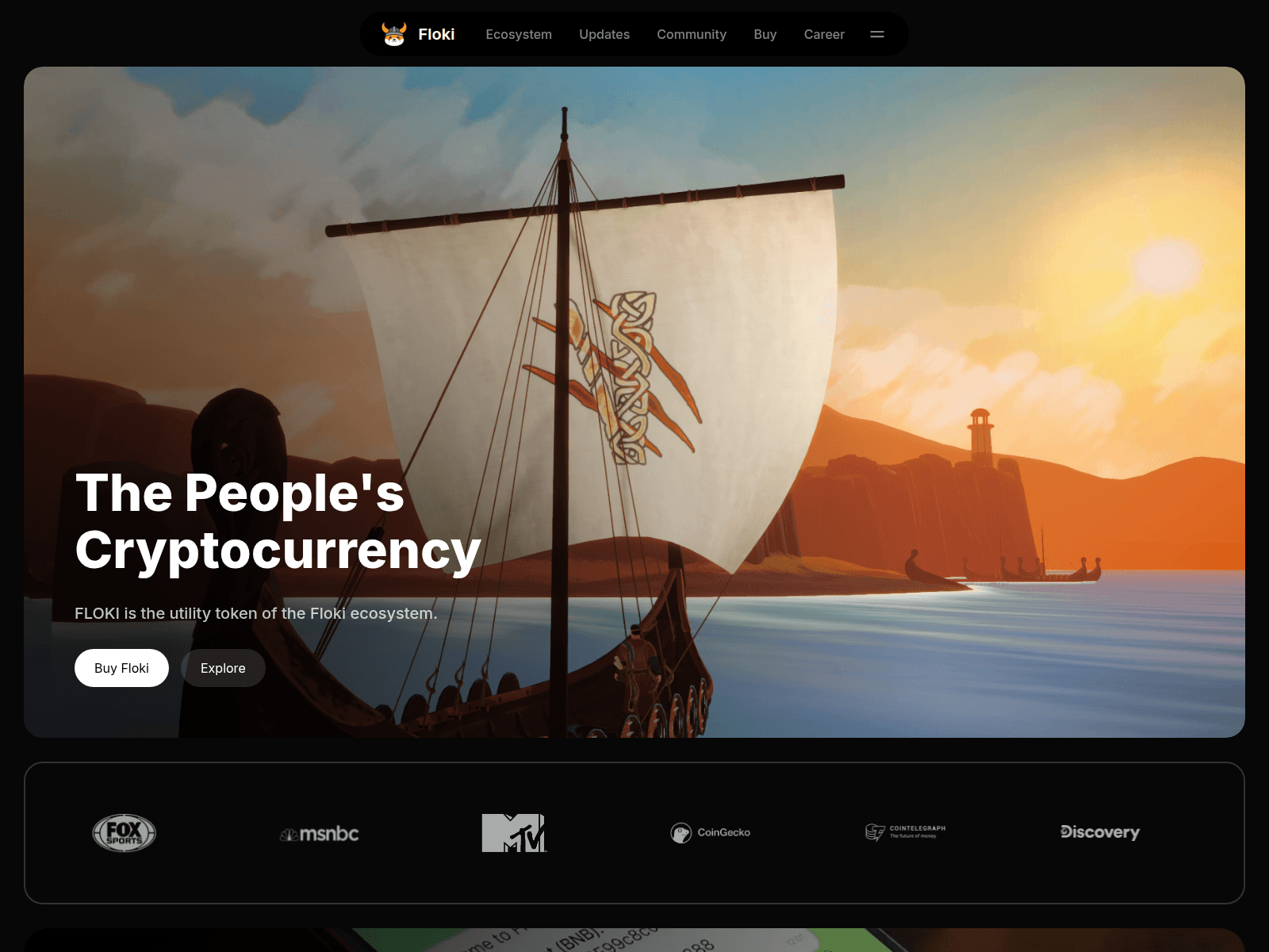 Screenshot of bonusfloki.com