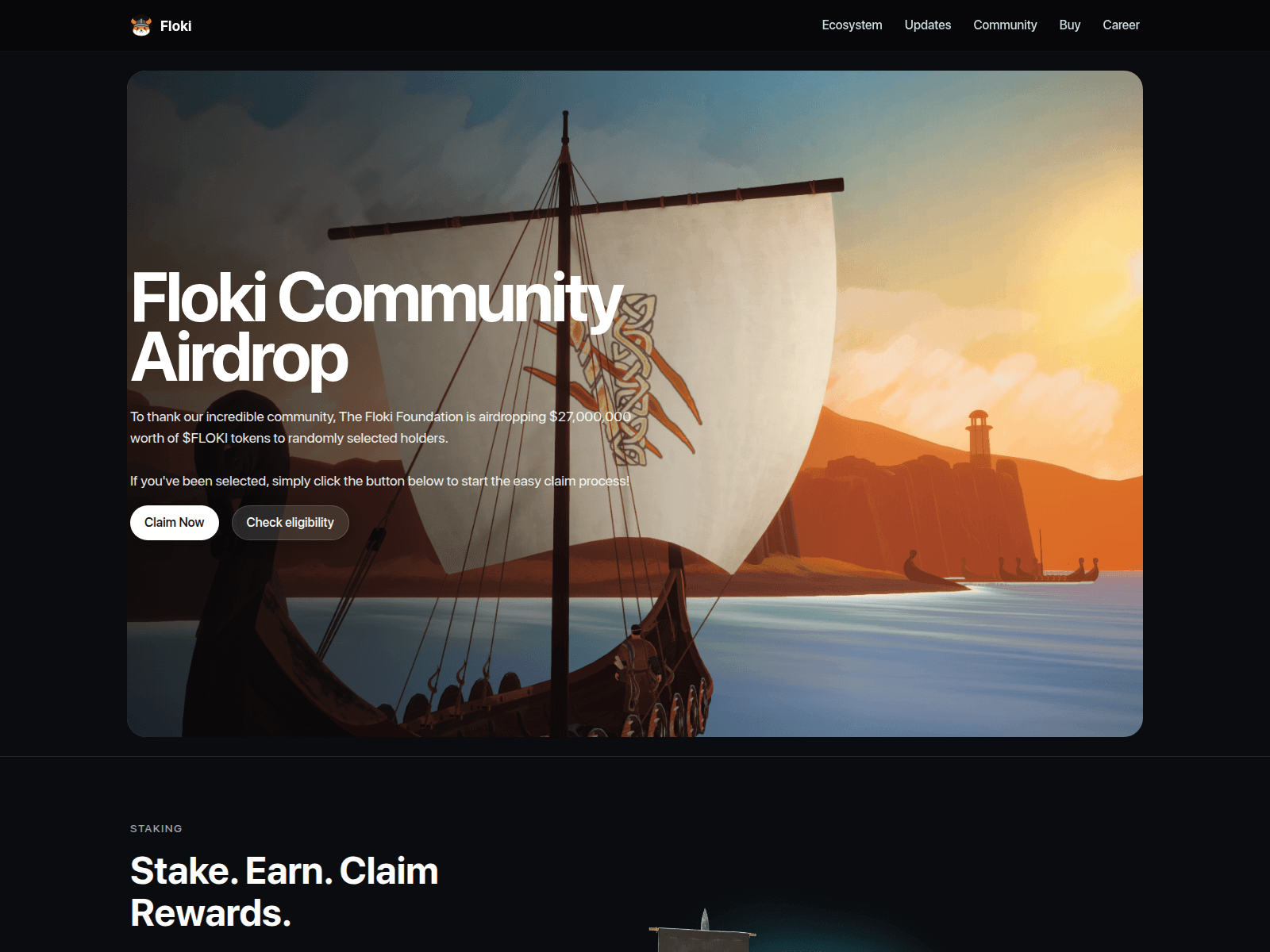 Screenshot of flokipool.com