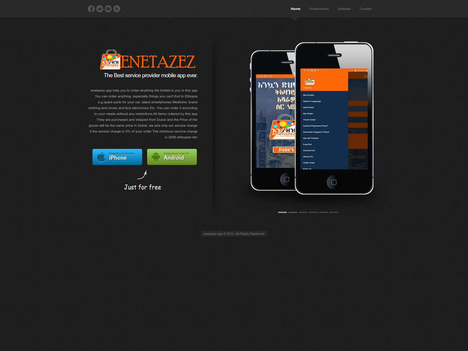 Screenshot of enetazez.com