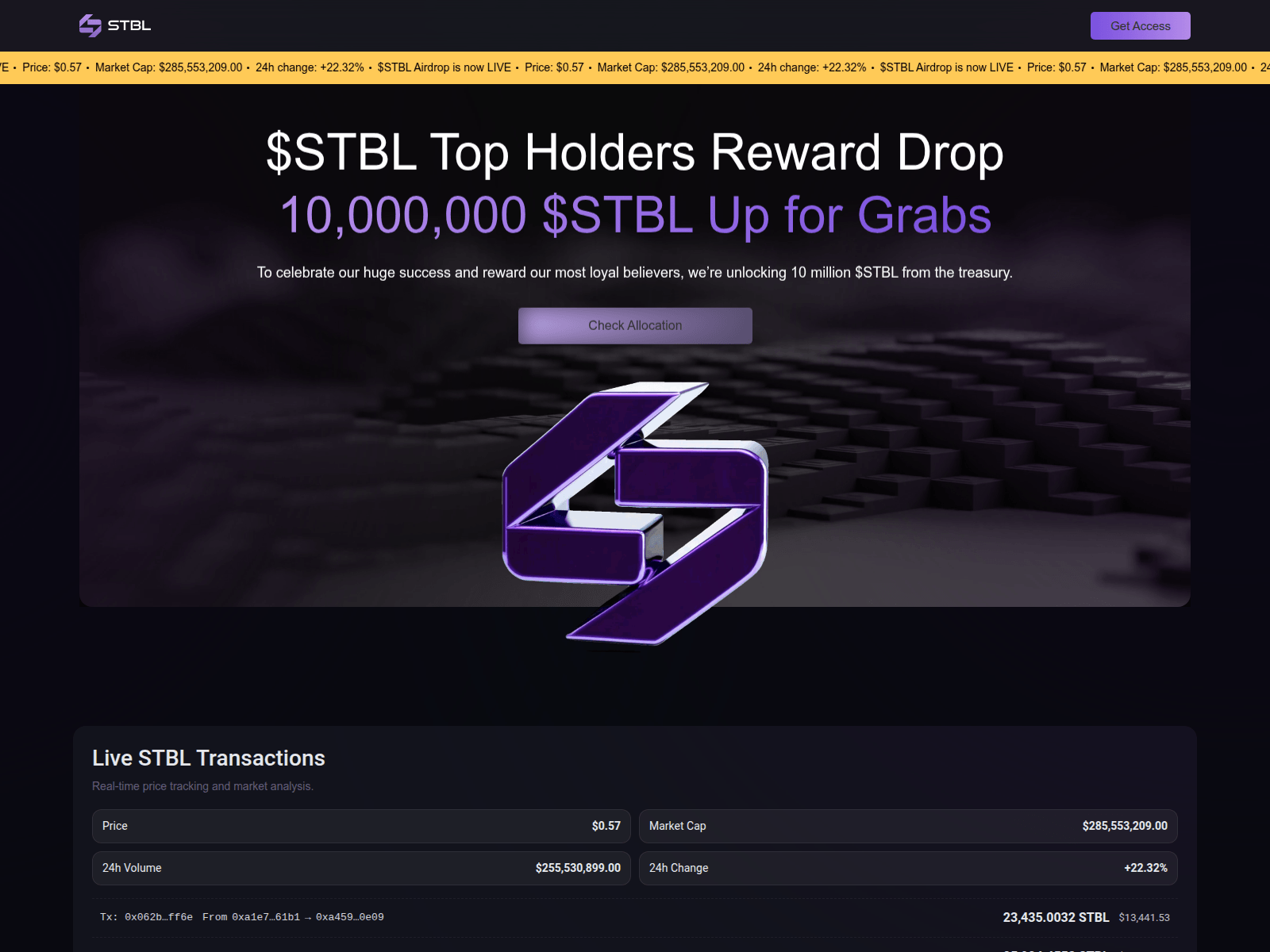 Screenshot of stbl-allocation.com