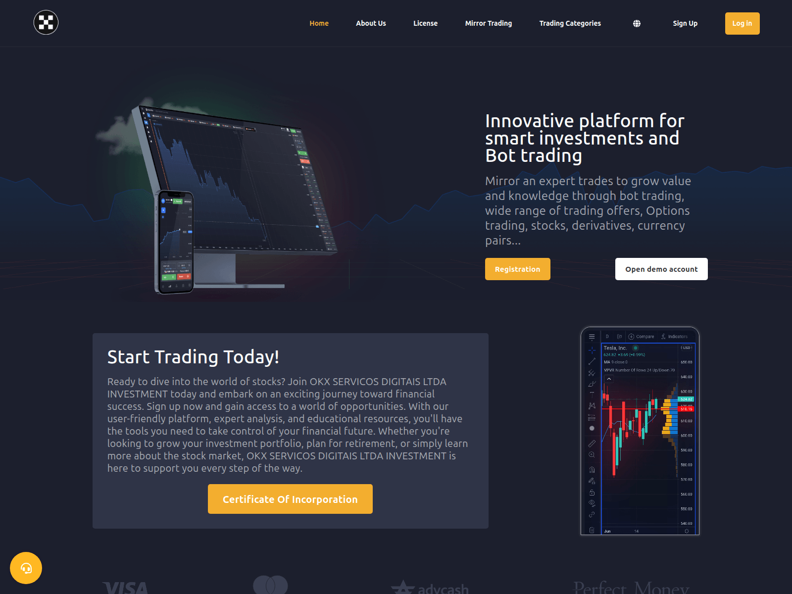 Forensic screenshot of servicosdigitiasltda.com