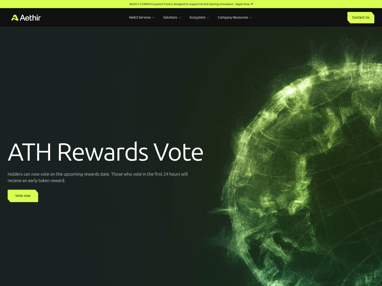 Screenshot of proposal-aethircloud.com
