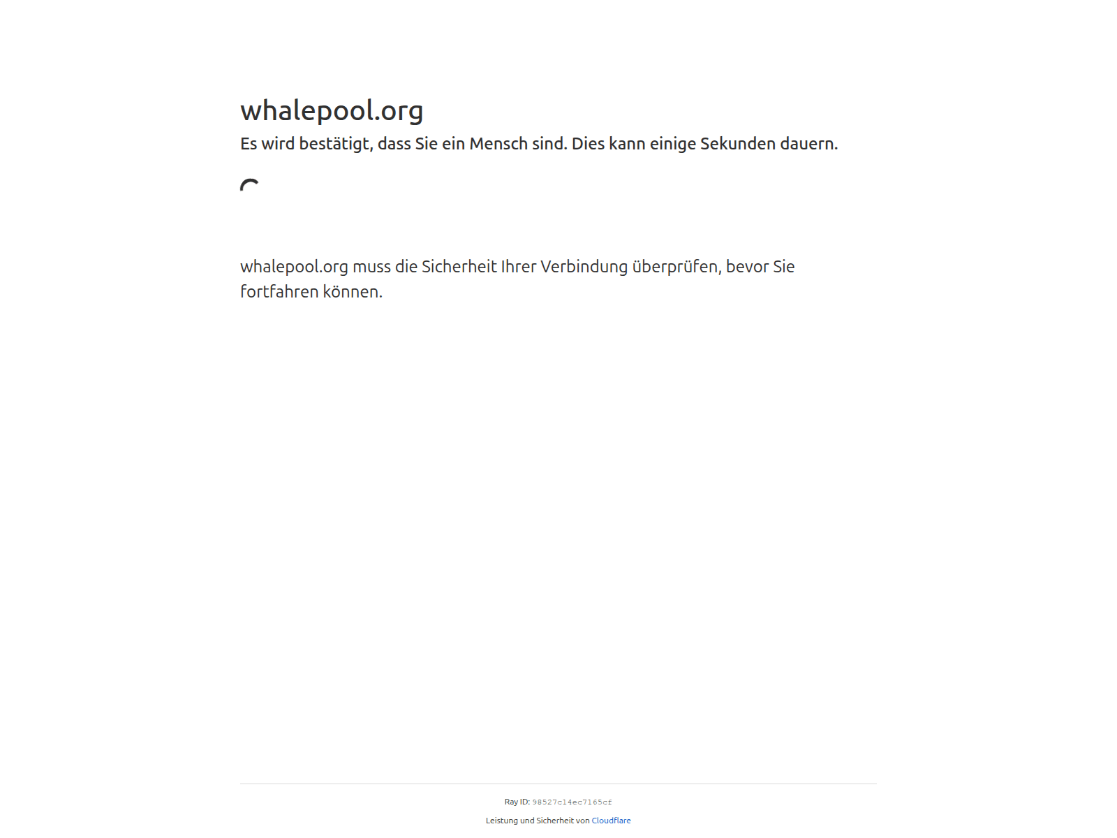 Screenshot of whalepool.org