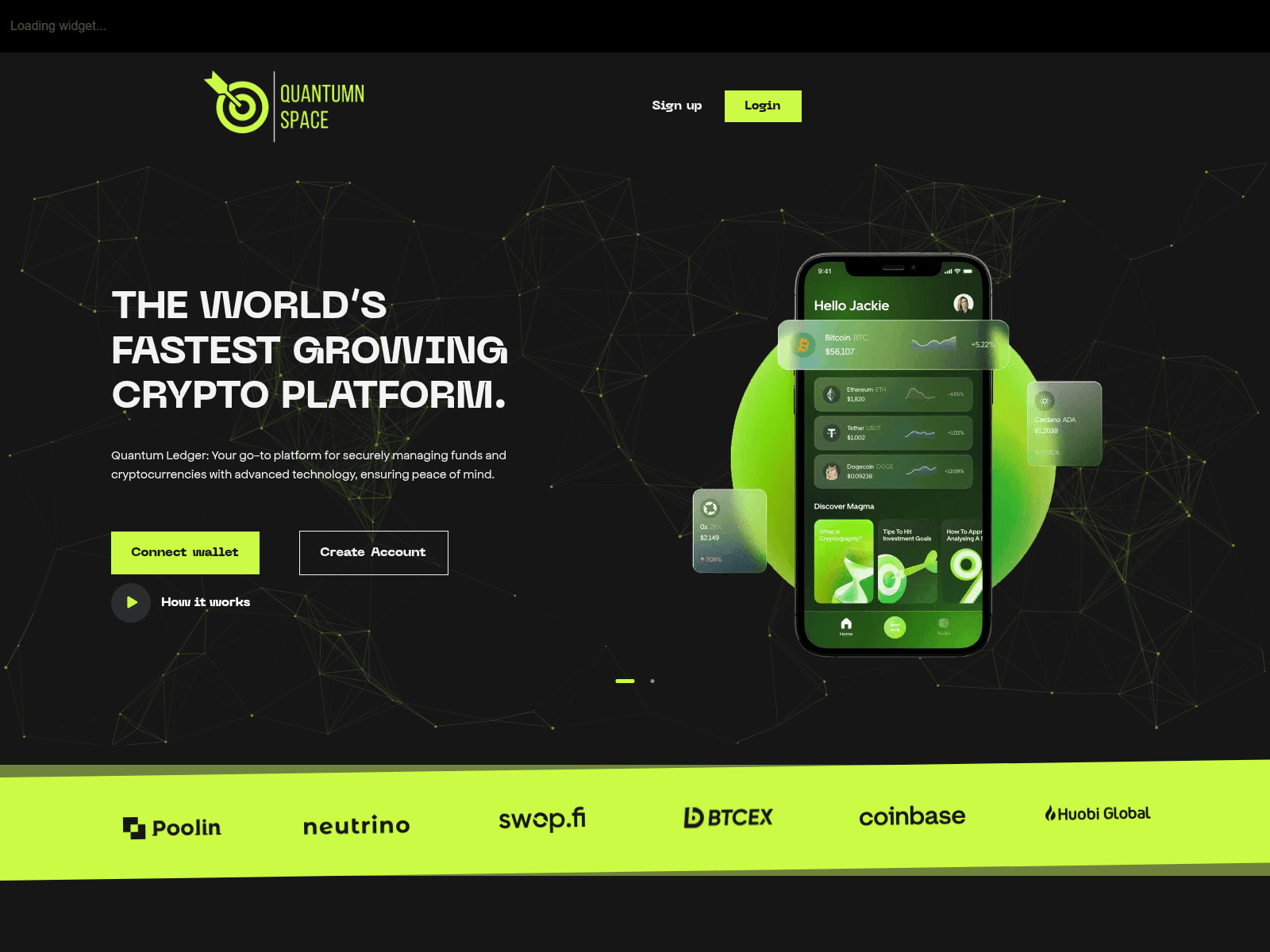 Screenshot of quantumnspace.com