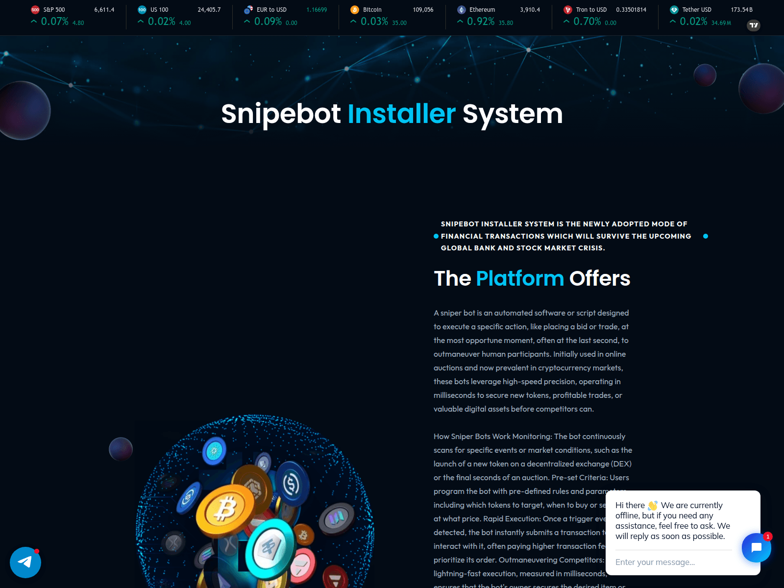 Screenshot of snipebotinstaller.com