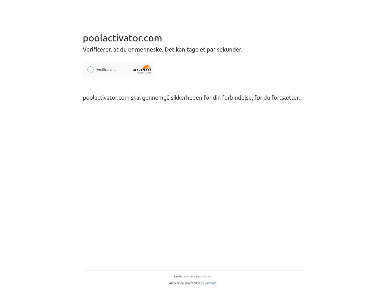 Screenshot of poolactivator.com