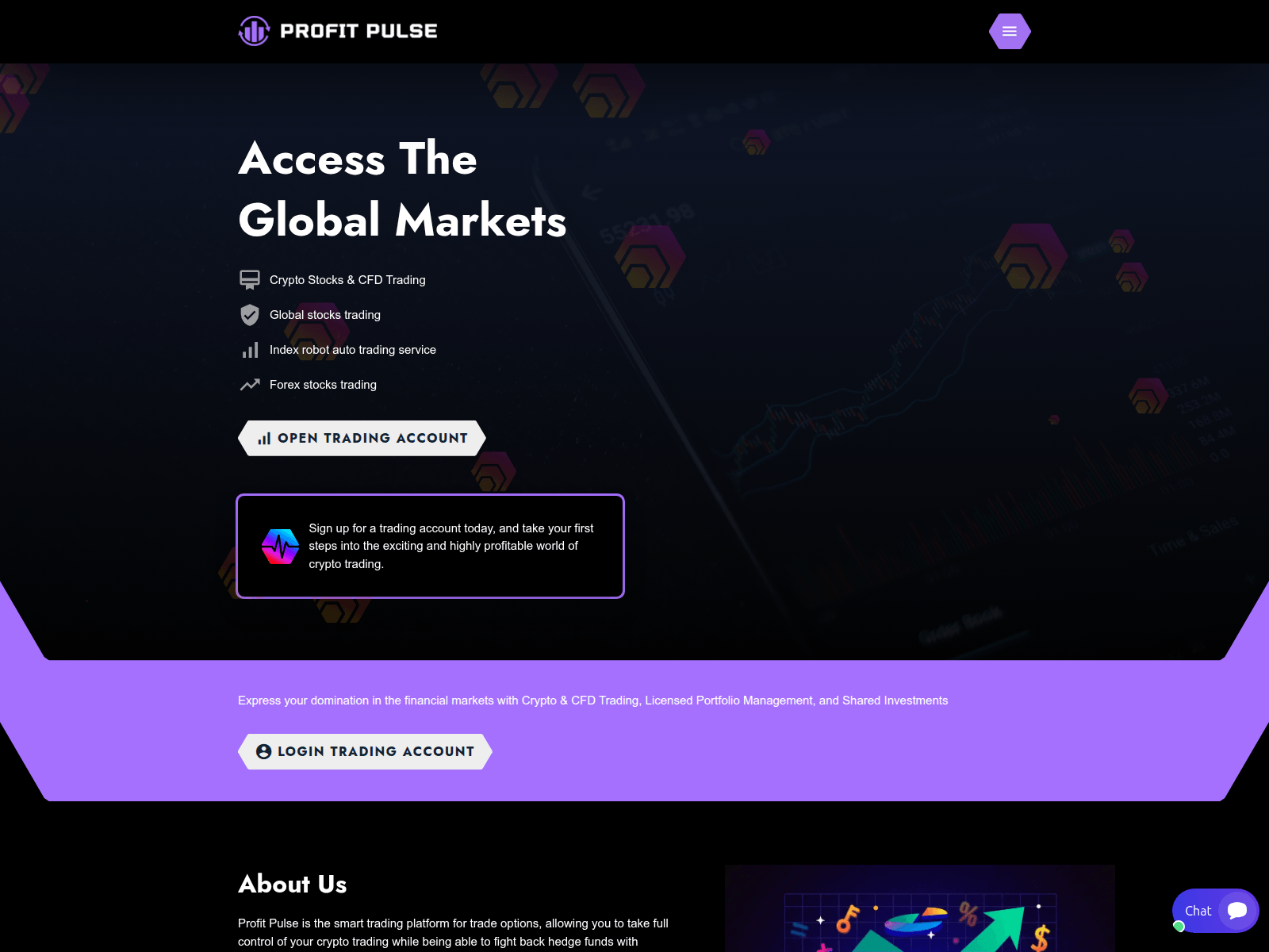 Screenshot of proftpulse.com