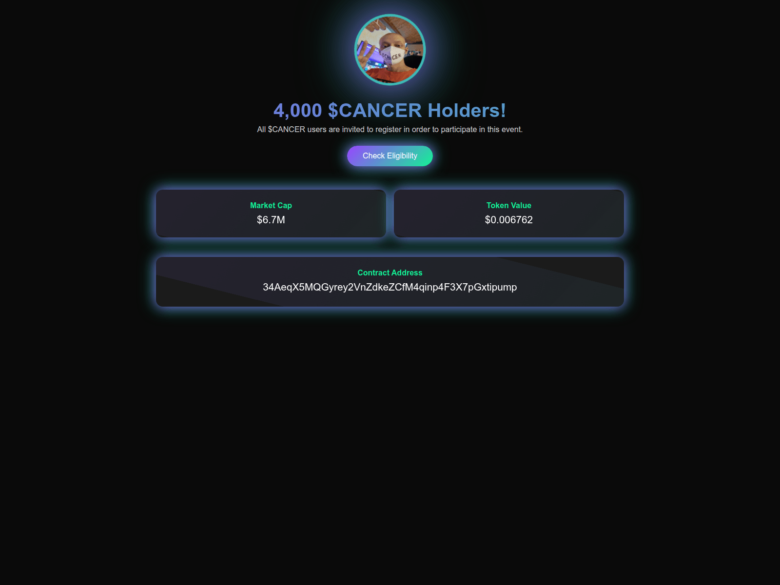 Screenshot of cancersolana.com