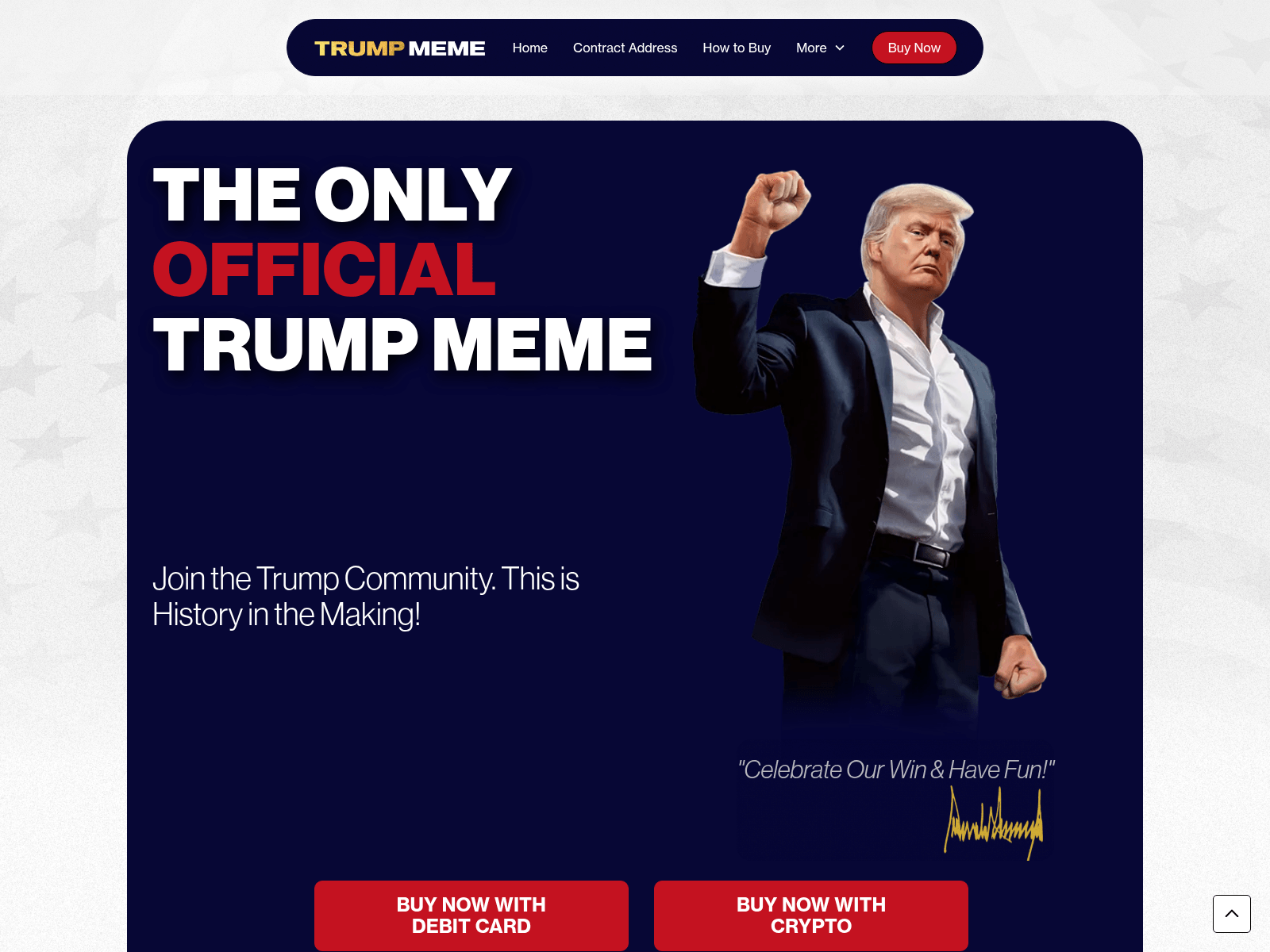 Screenshot of gettrumpmemes.help