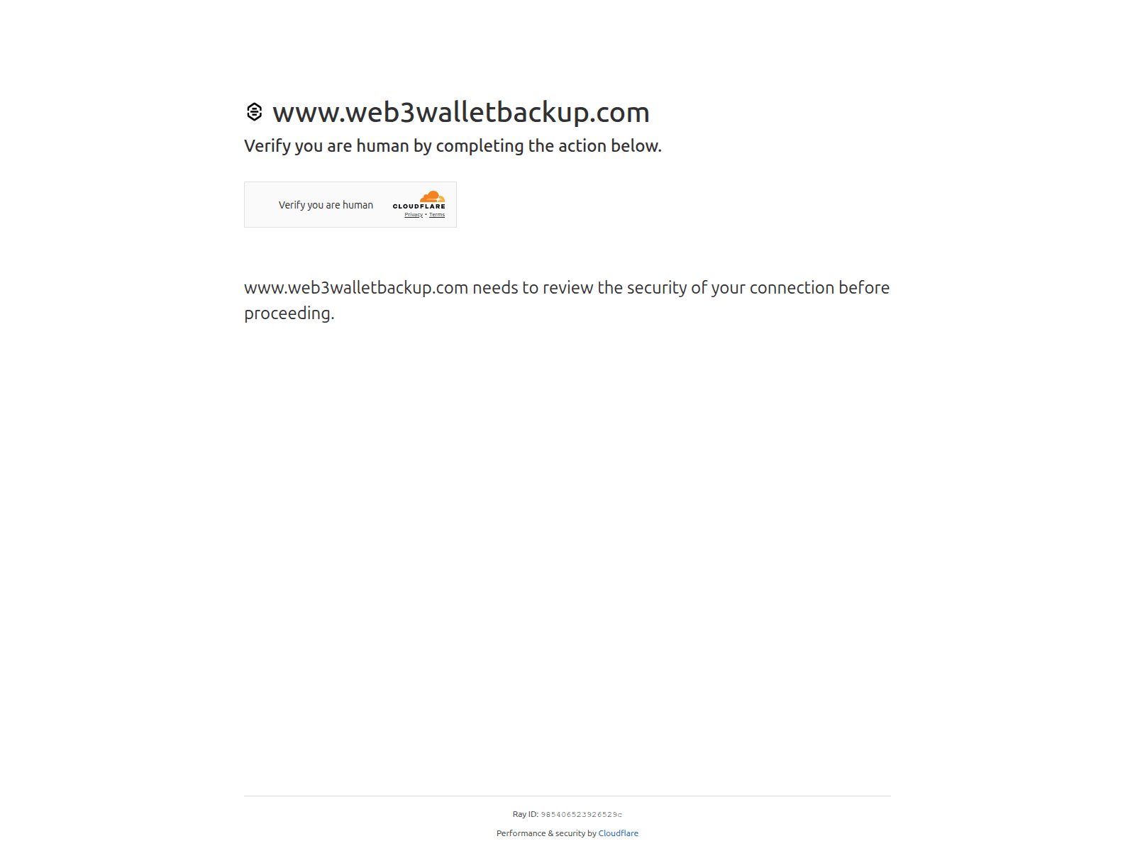 Screenshot of web3walletbackup.com