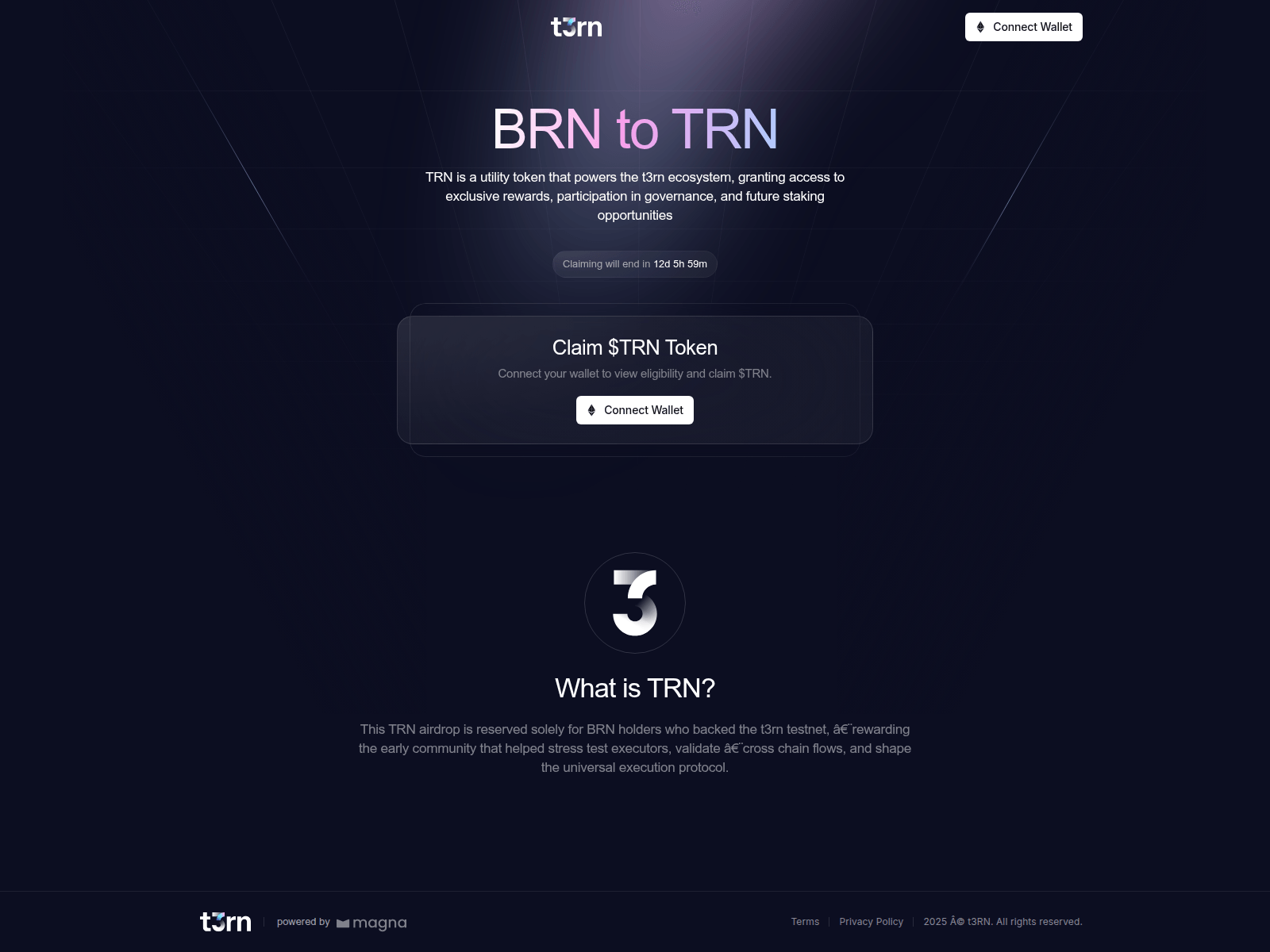 Screenshot of airdrop.t3rn.lol