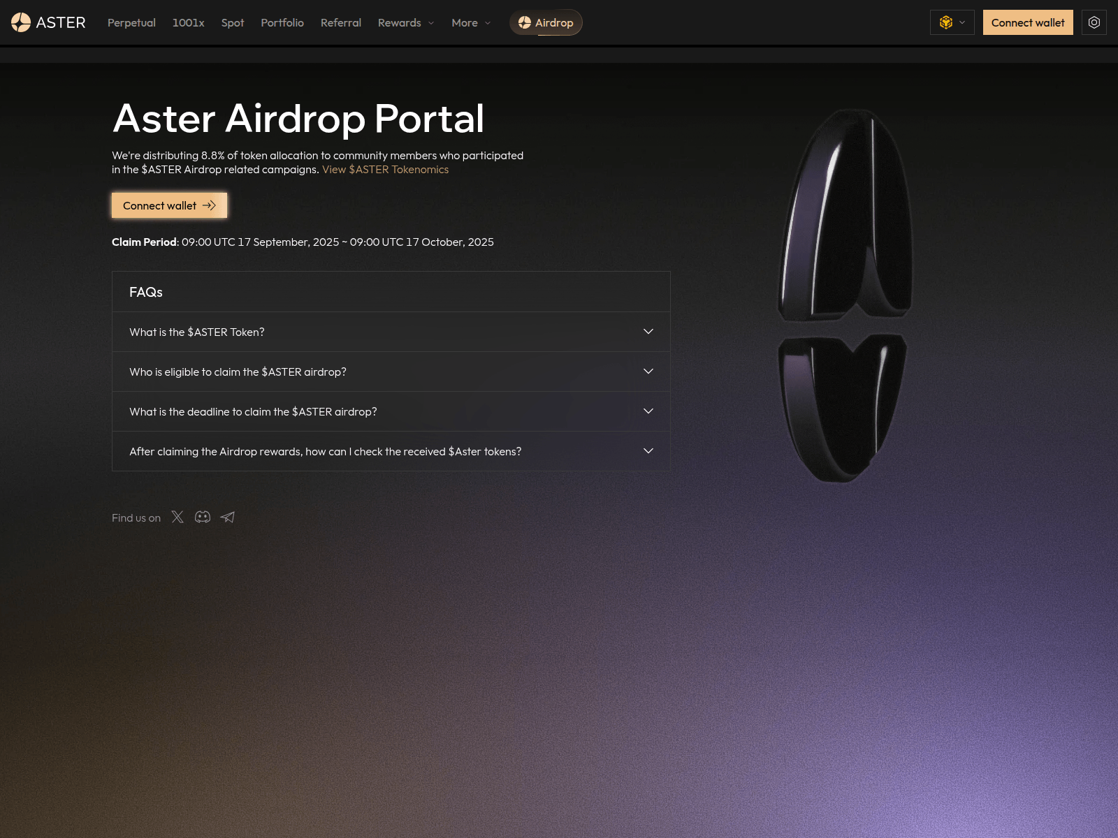 Screenshot of asterdrop.run