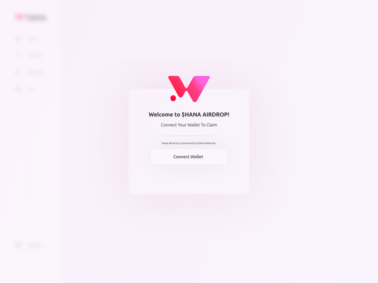 Screenshot of claim.hanasnetwork.xyz