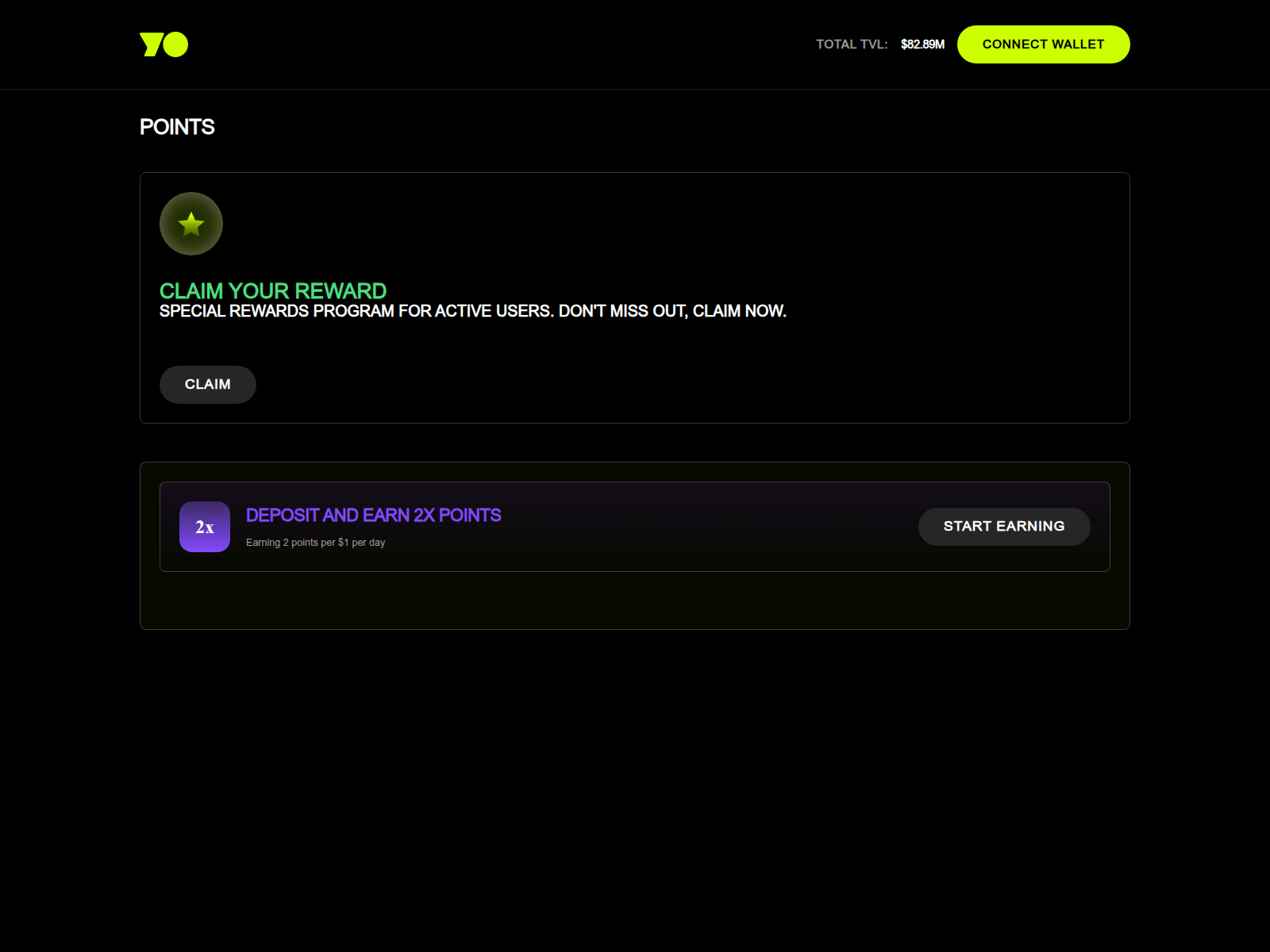 Screenshot of yorewards.xyz