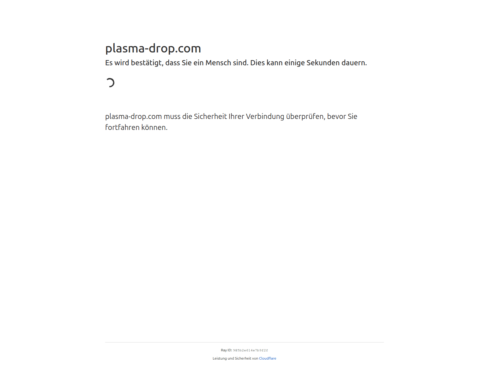 Screenshot of plasma-drop.com