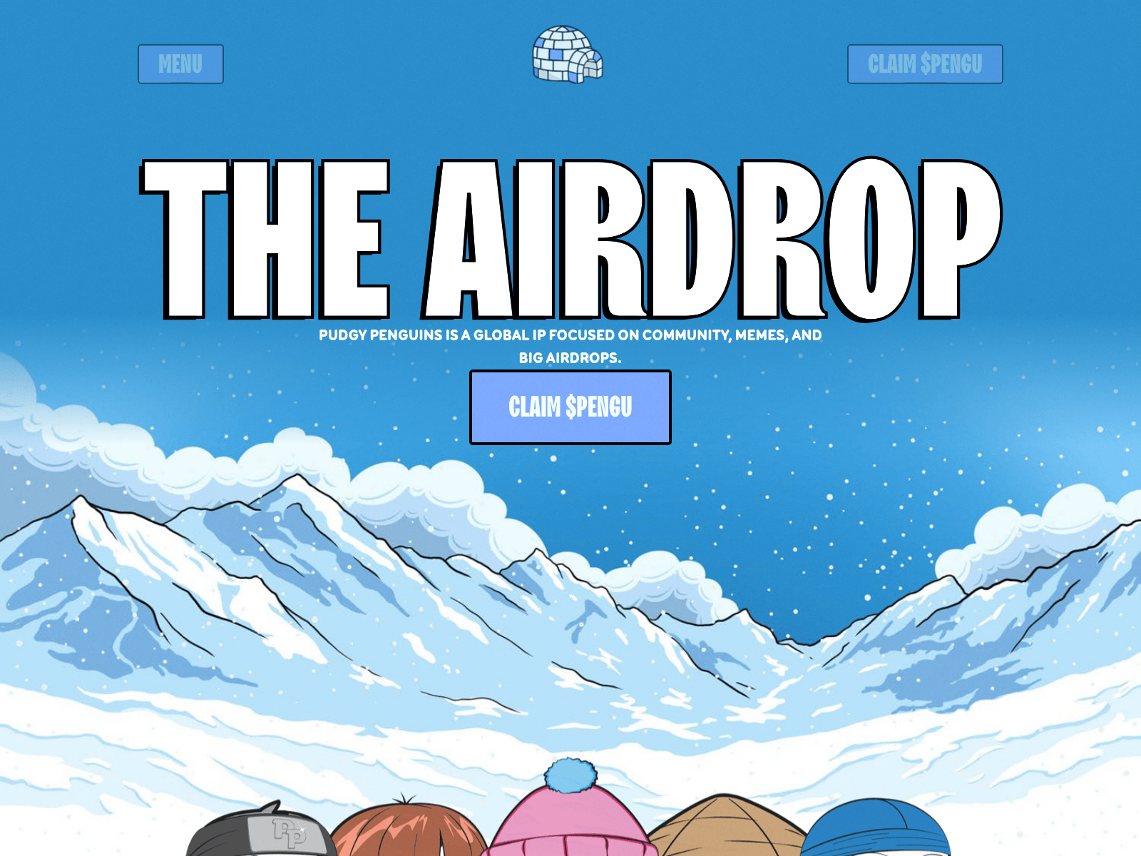 Screenshot of pengui-memes.com