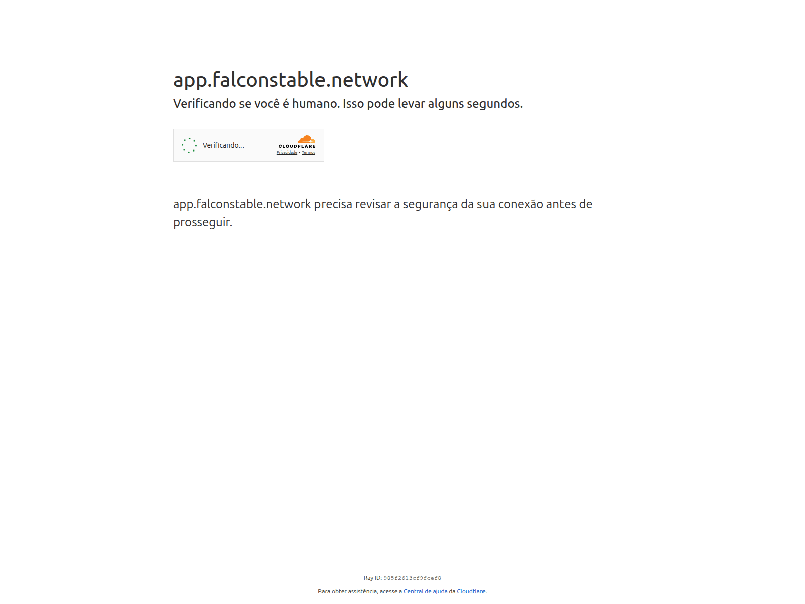 Screenshot of app.falconstable.network