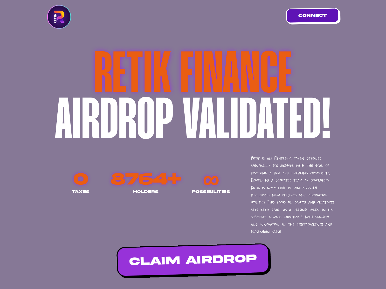 Screenshot of claim-retikrewards.vercel.app