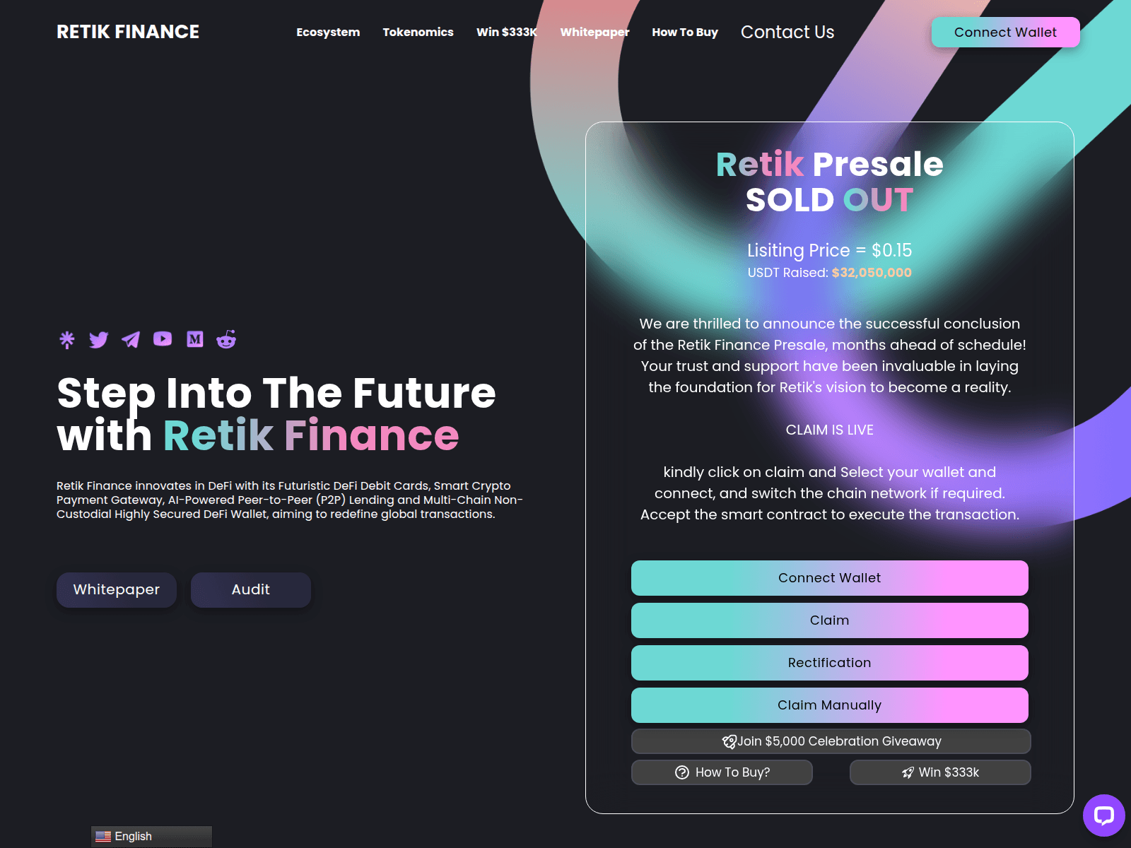 Screenshot of retiks-finances.pages.dev