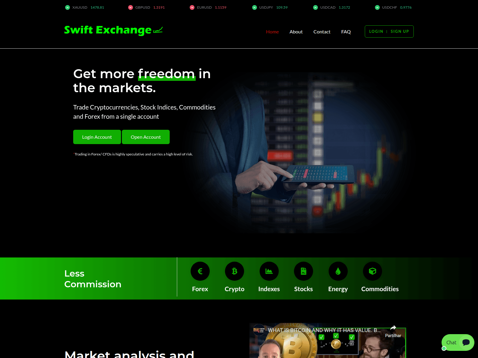 Screenshot of active.swiftexchange.live