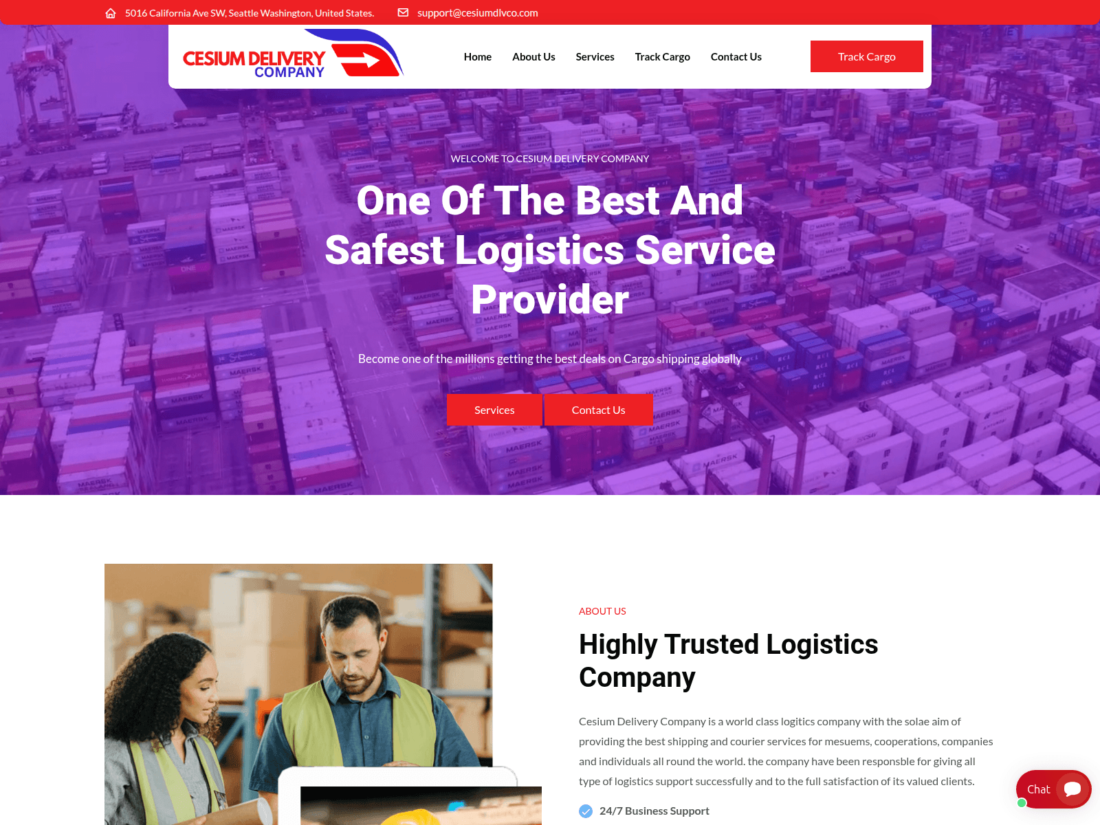 Screenshot of cesiumdlvco.com