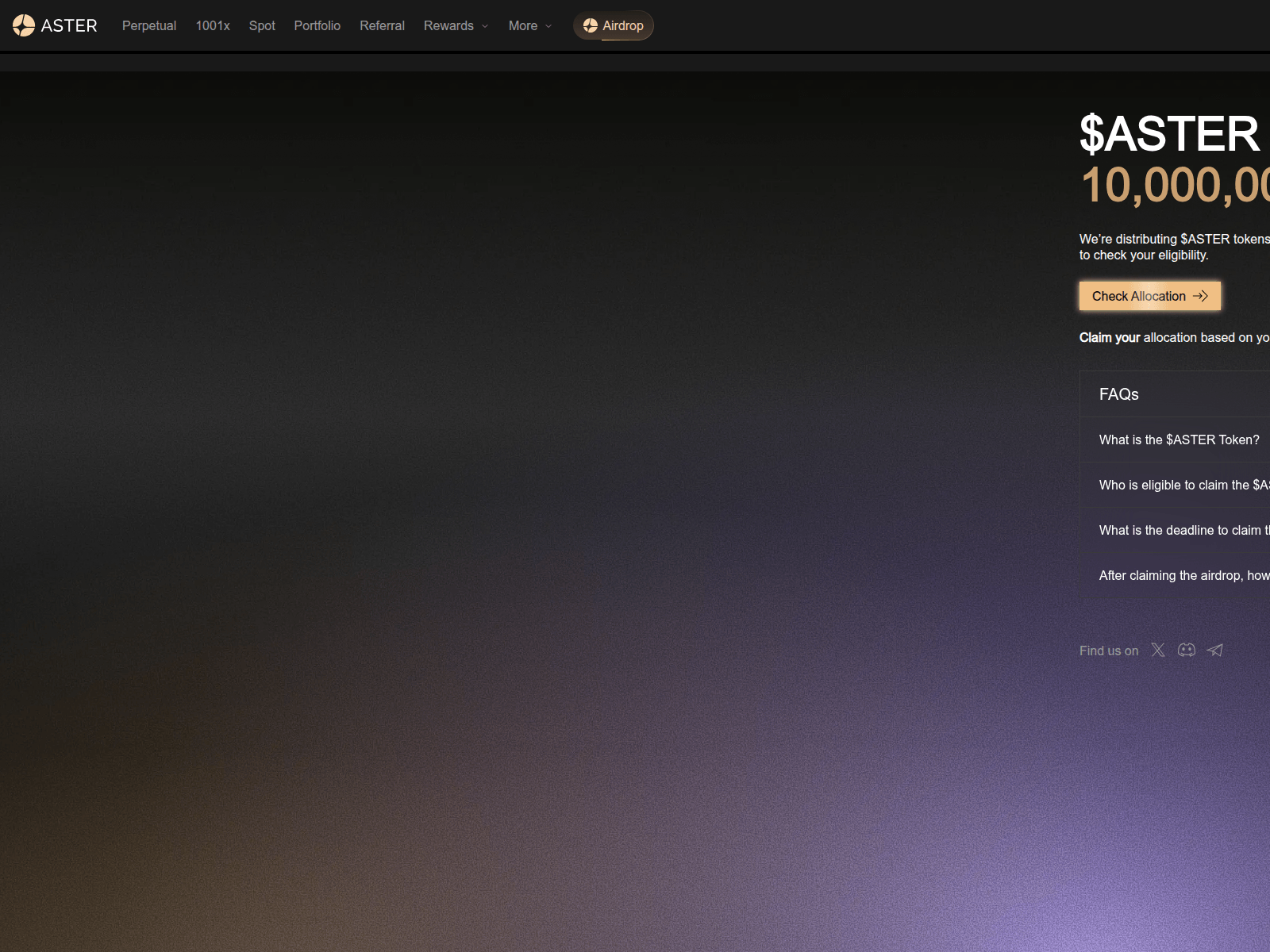 Screenshot of aster-reward.live