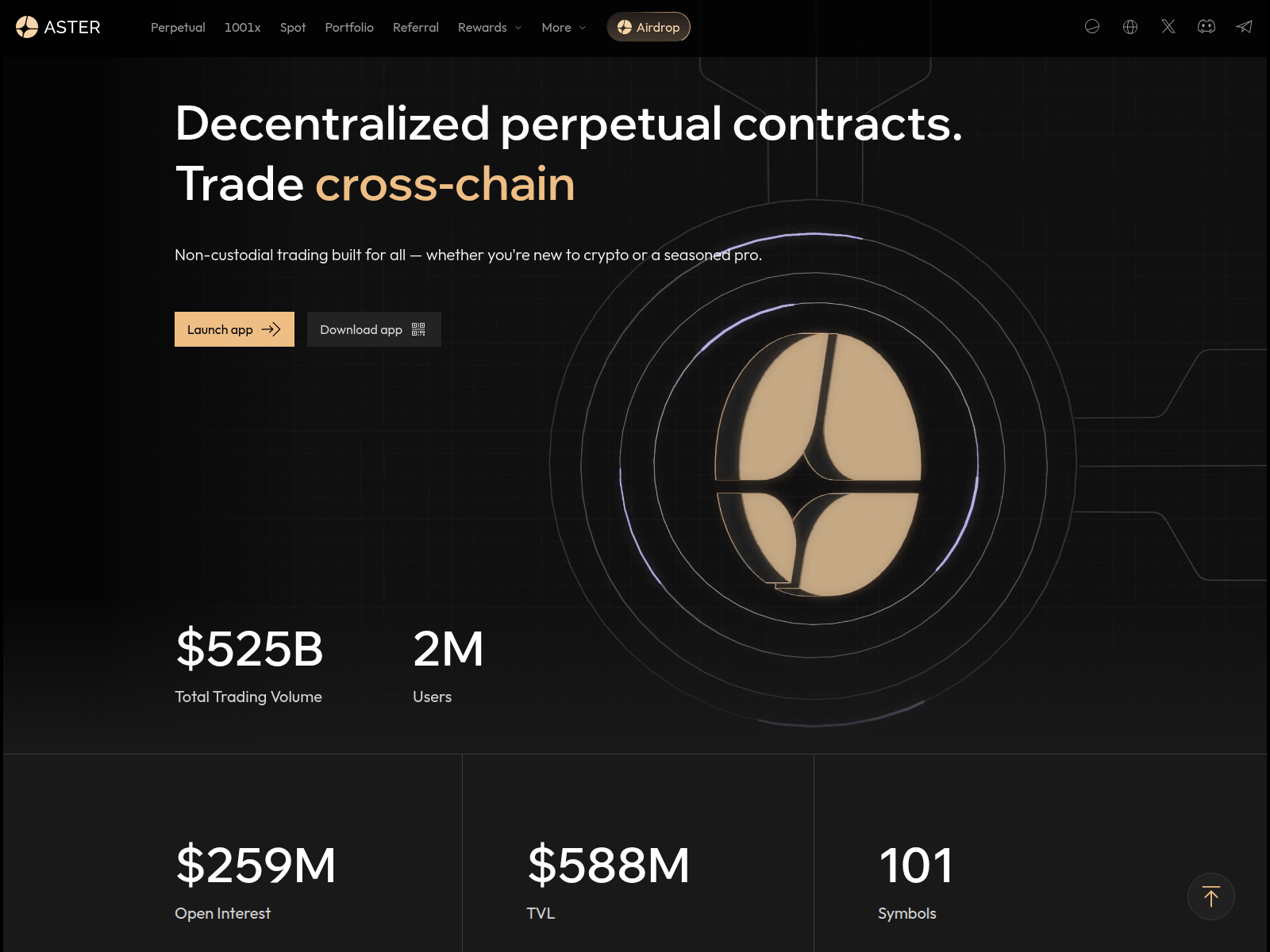 Screenshot of aster-dex.online