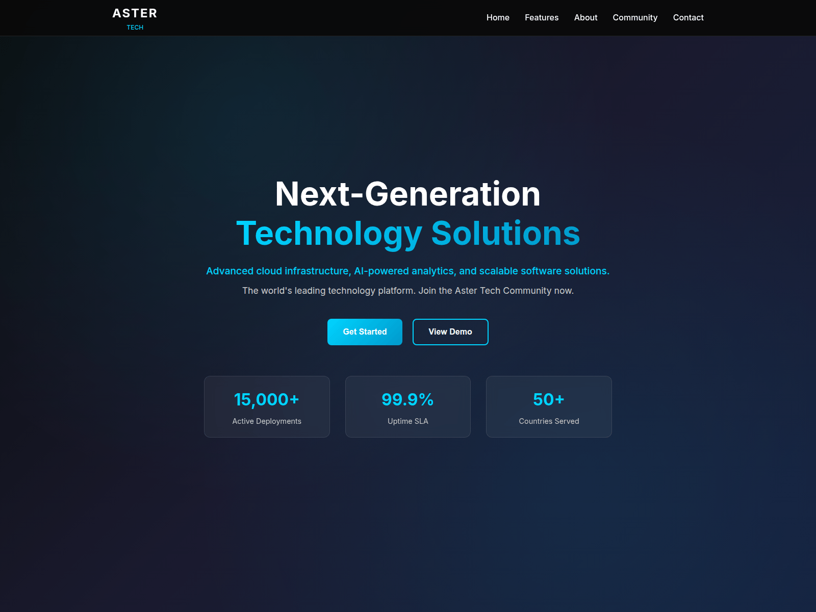 Screenshot of aster-dex.tech