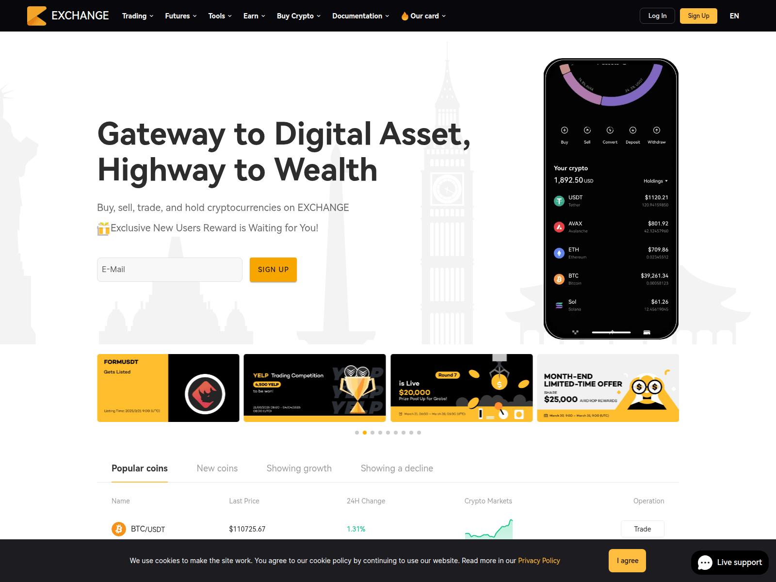 Screenshot of coinevi.com