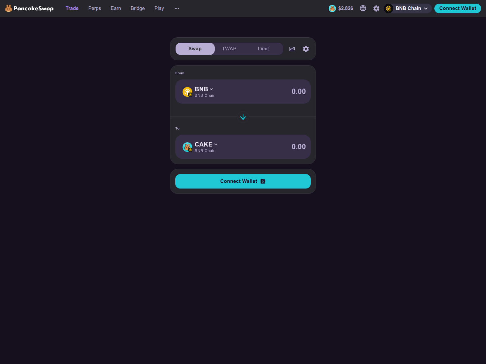Screenshot of pancakeswcp.chainx2.com