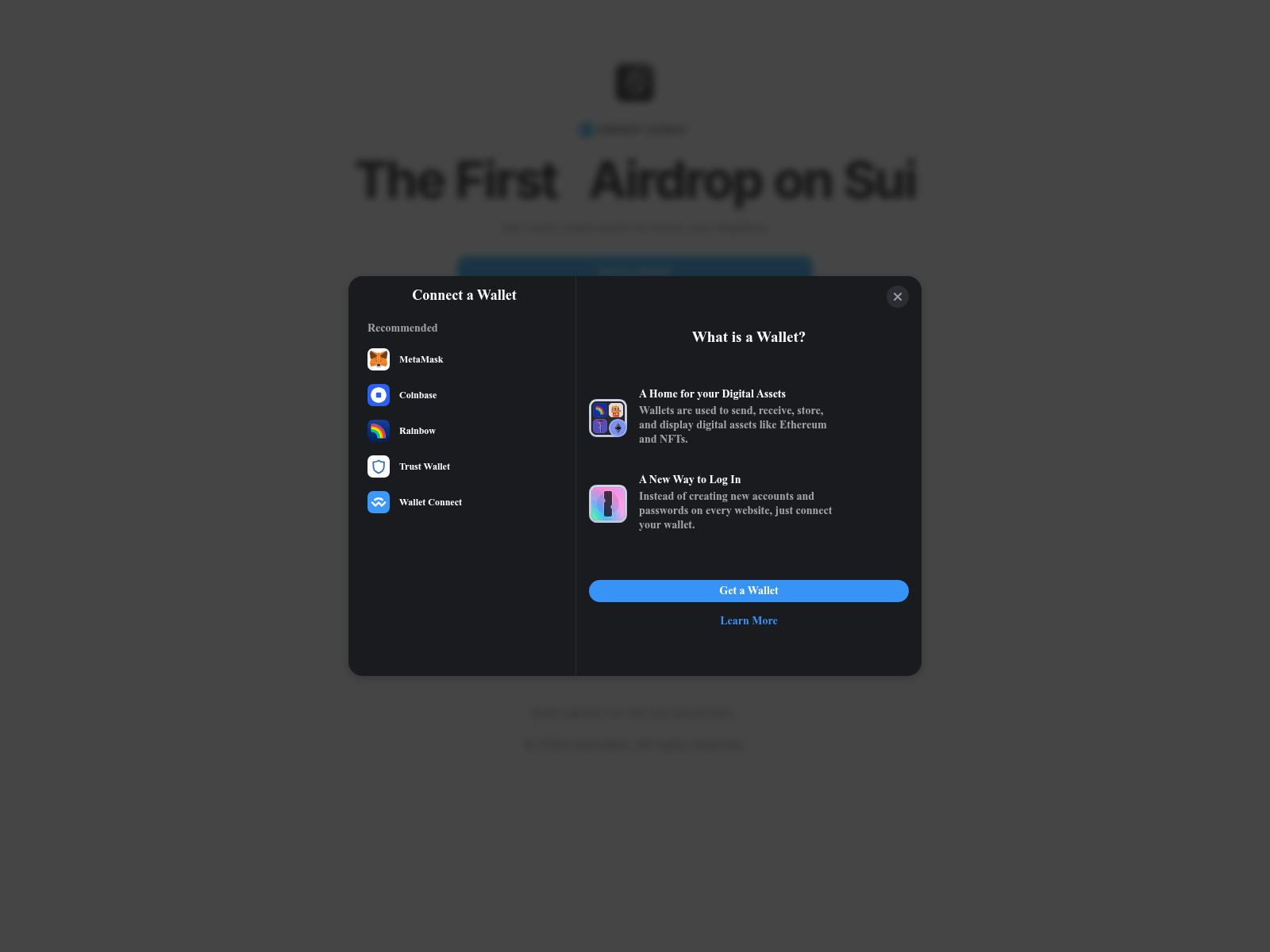 Screenshot of suicollect.com