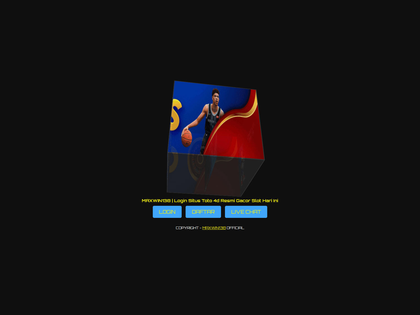 Screenshot of maxwin138ace.firebaseapp.com