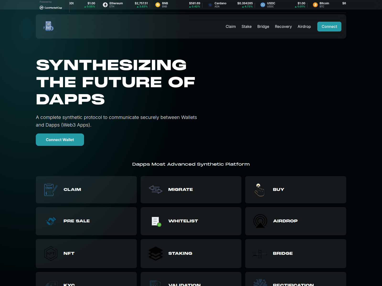Screenshot of al-dectratralized.pro