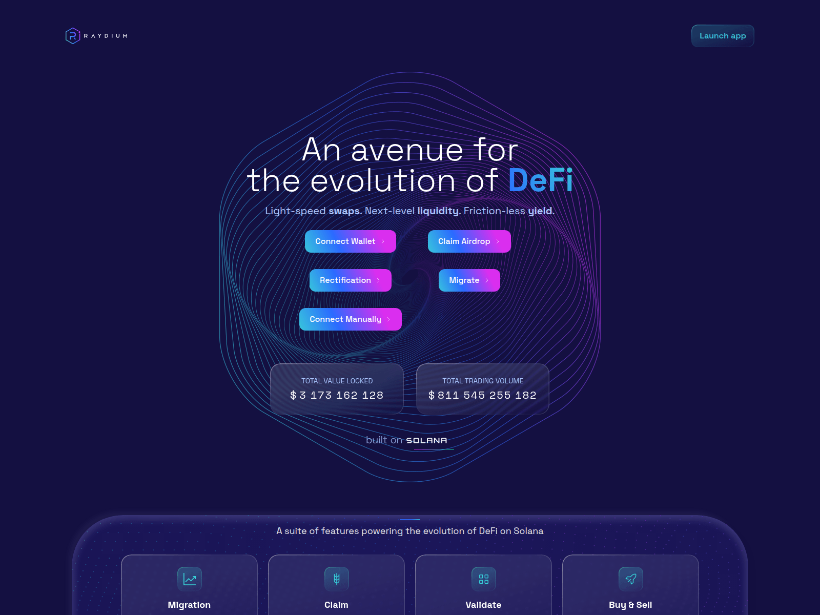 Screenshot of raydium-ad.live