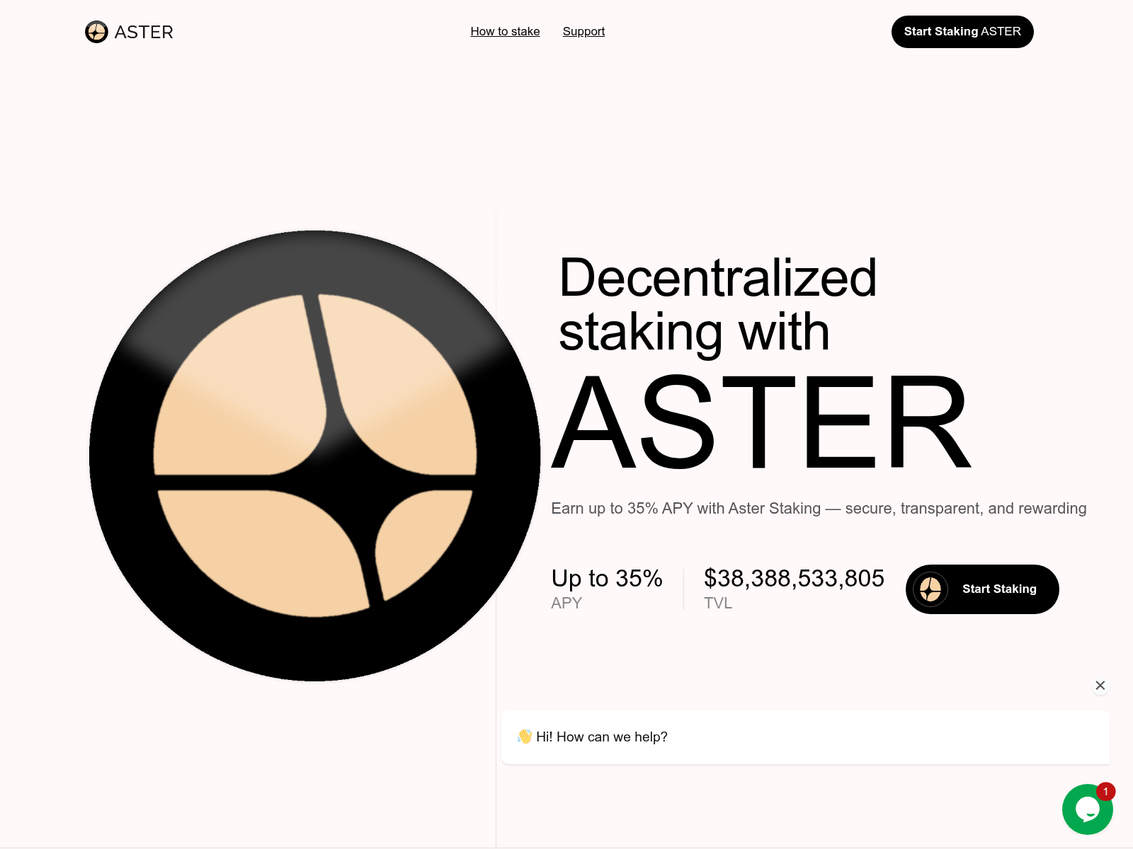 Screenshot of astercor.live