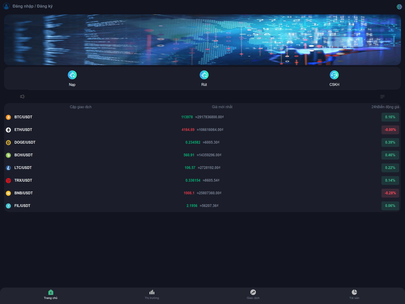 Screenshot of krakenvn.com