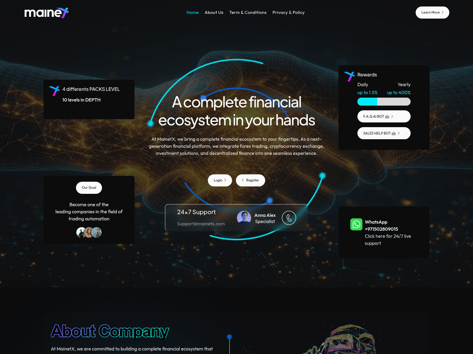 Screenshot of mainetx.com