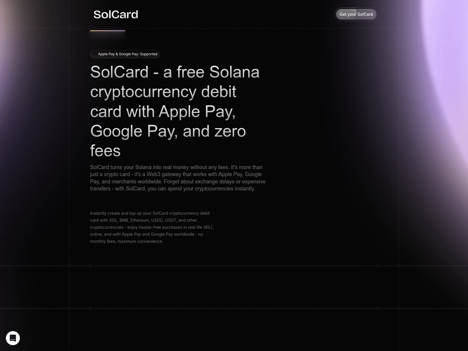 Screenshot of solcard-cc.netlify.app