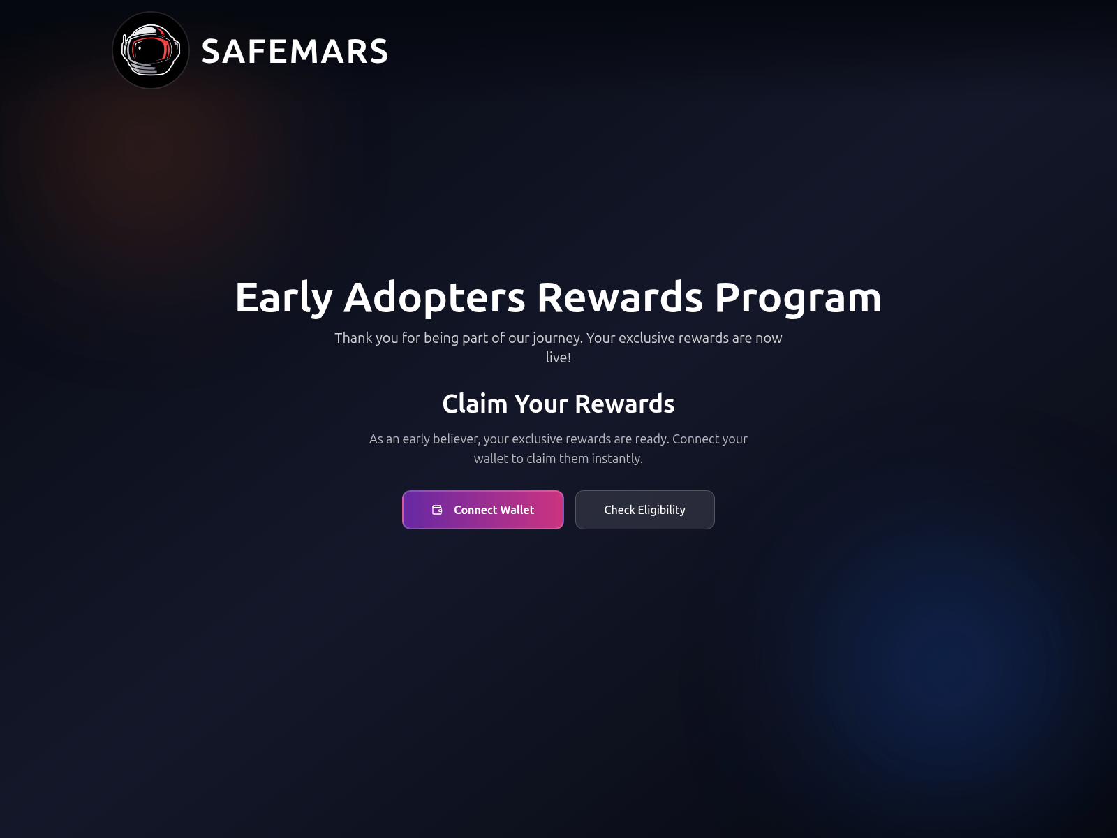 Screenshot of safemarsrewards.com