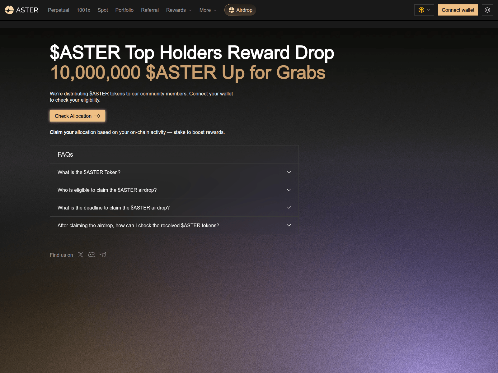 Screenshot of aster-rewards.live