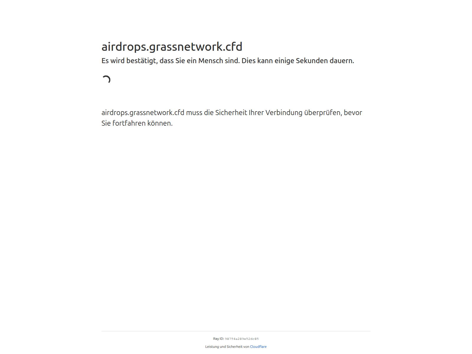 Screenshot of airdrops.grassnetwork.cfd