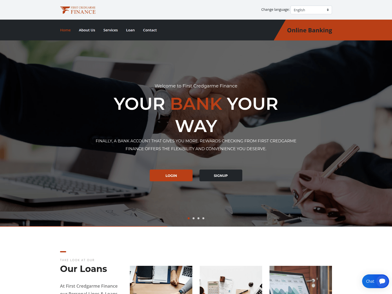 Screenshot of firstcredgarmefinance.com