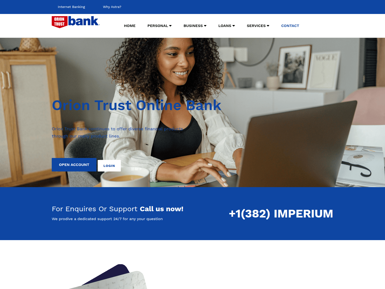 Screenshot of oriontrust.online