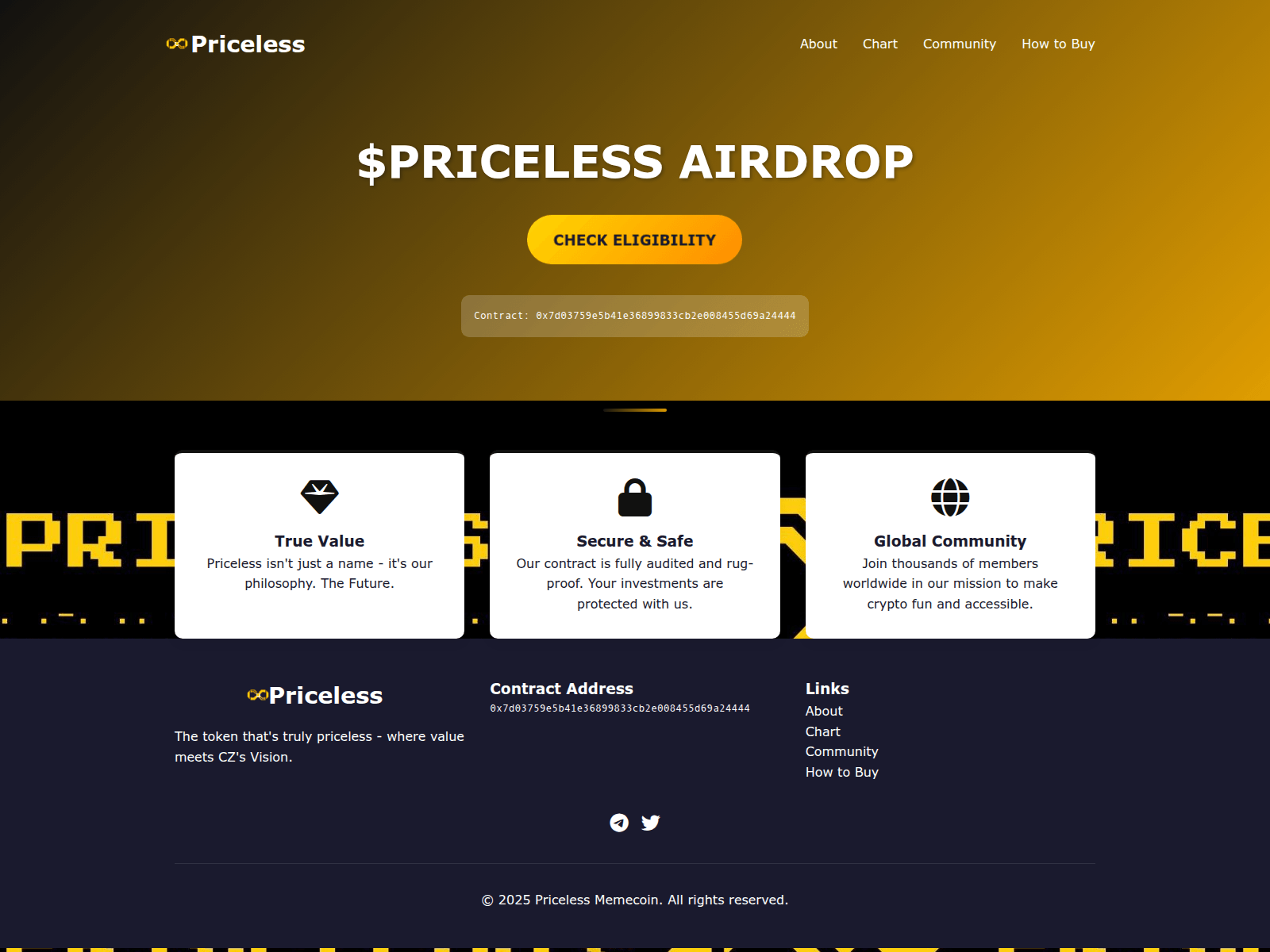 Screenshot of pricesless-cto.com